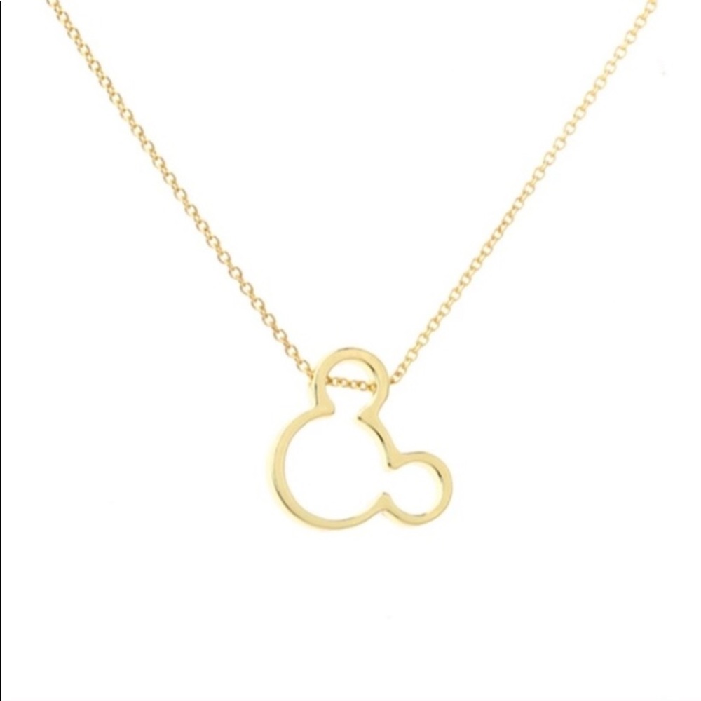 Gold Mickey Mouse Necklace